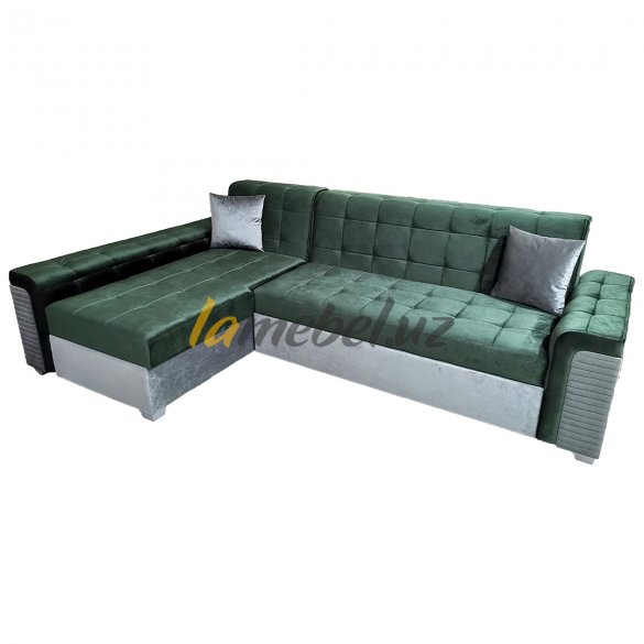 Угловой диван-кровать Дакар Green
