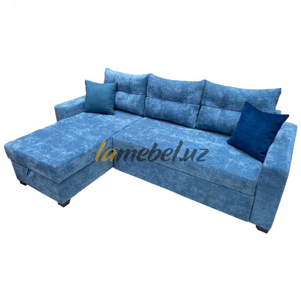 Угловой диван-кровать «Monaco Blue»